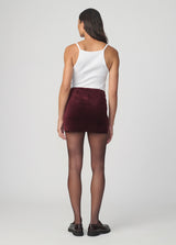 THE VELVETEEN MINI SKIRT