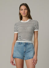 MILK/BLACK STRIPE