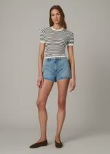 MILK/BLACK STRIPE