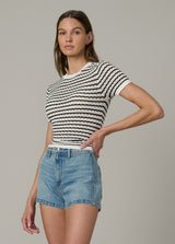 MILK/BLACK STRIPE