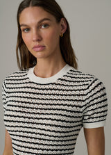 MILK/BLACK STRIPE