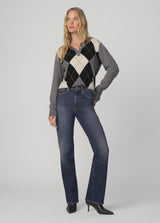 THE LONG SLEEVE CASHMERE POLO