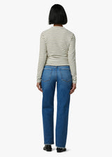 ECRU/OLIVE STRIPE