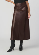 THE TAVI VEGAN LEATHER SKIRT