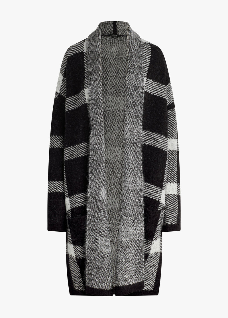 BLACK WHITE PLAID