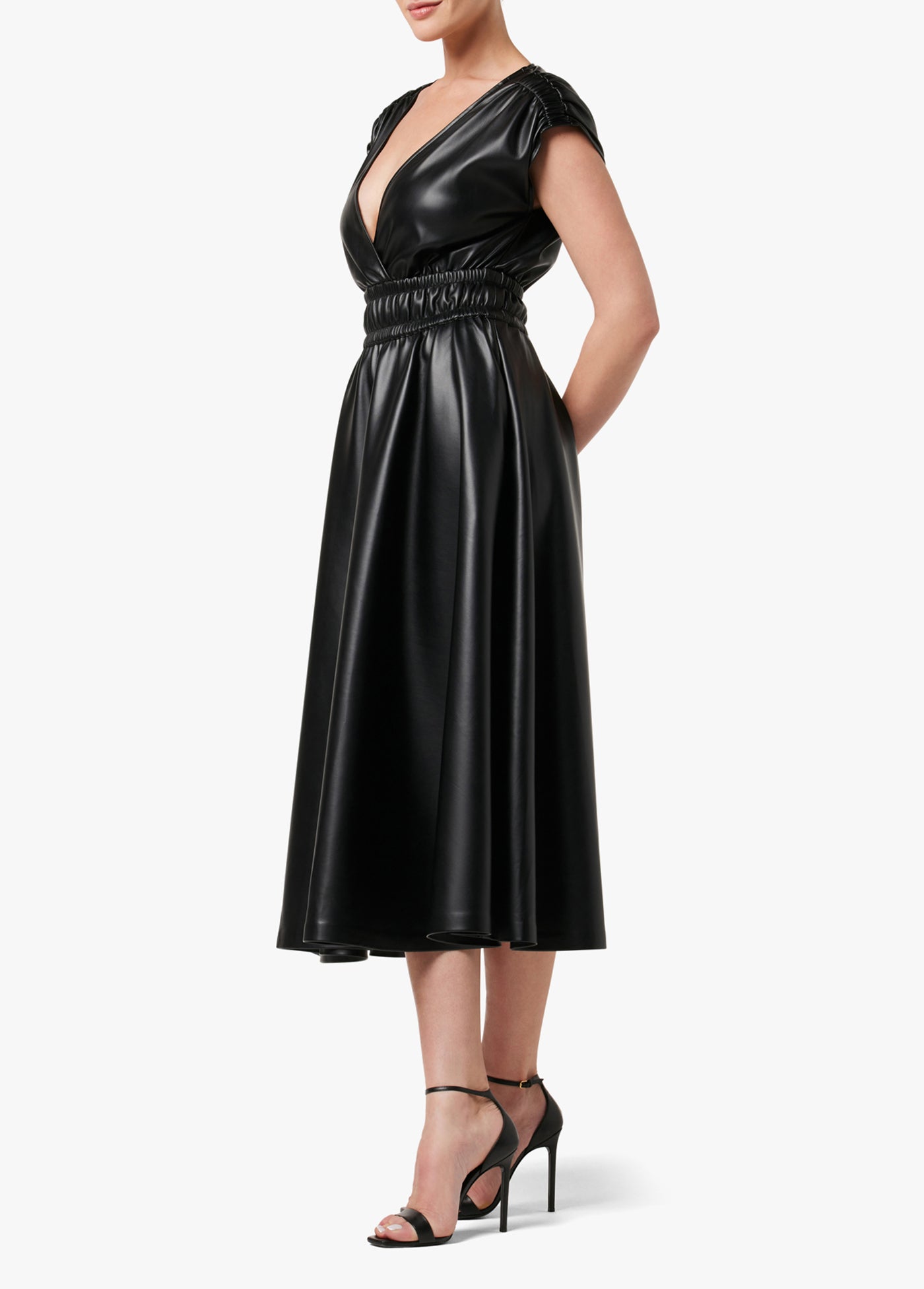 Felicity Vegan Leather Dress - Black, Size M, by Joe's Jeans