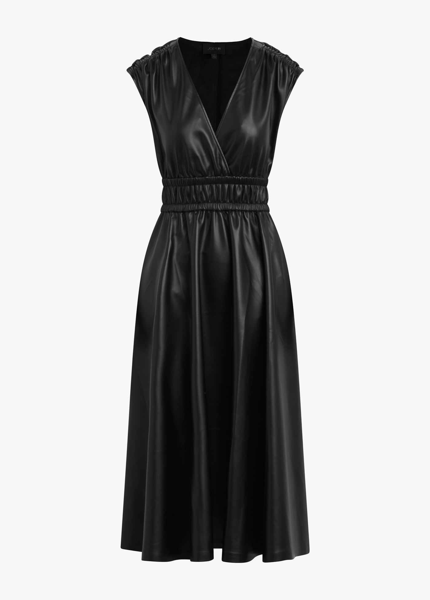 knee length dresses for ladies Olivia Black Vegan Leather Dress main image 0