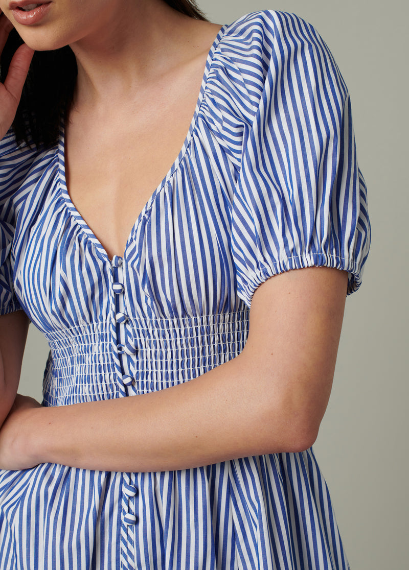 NAVY WHITE STRIPE