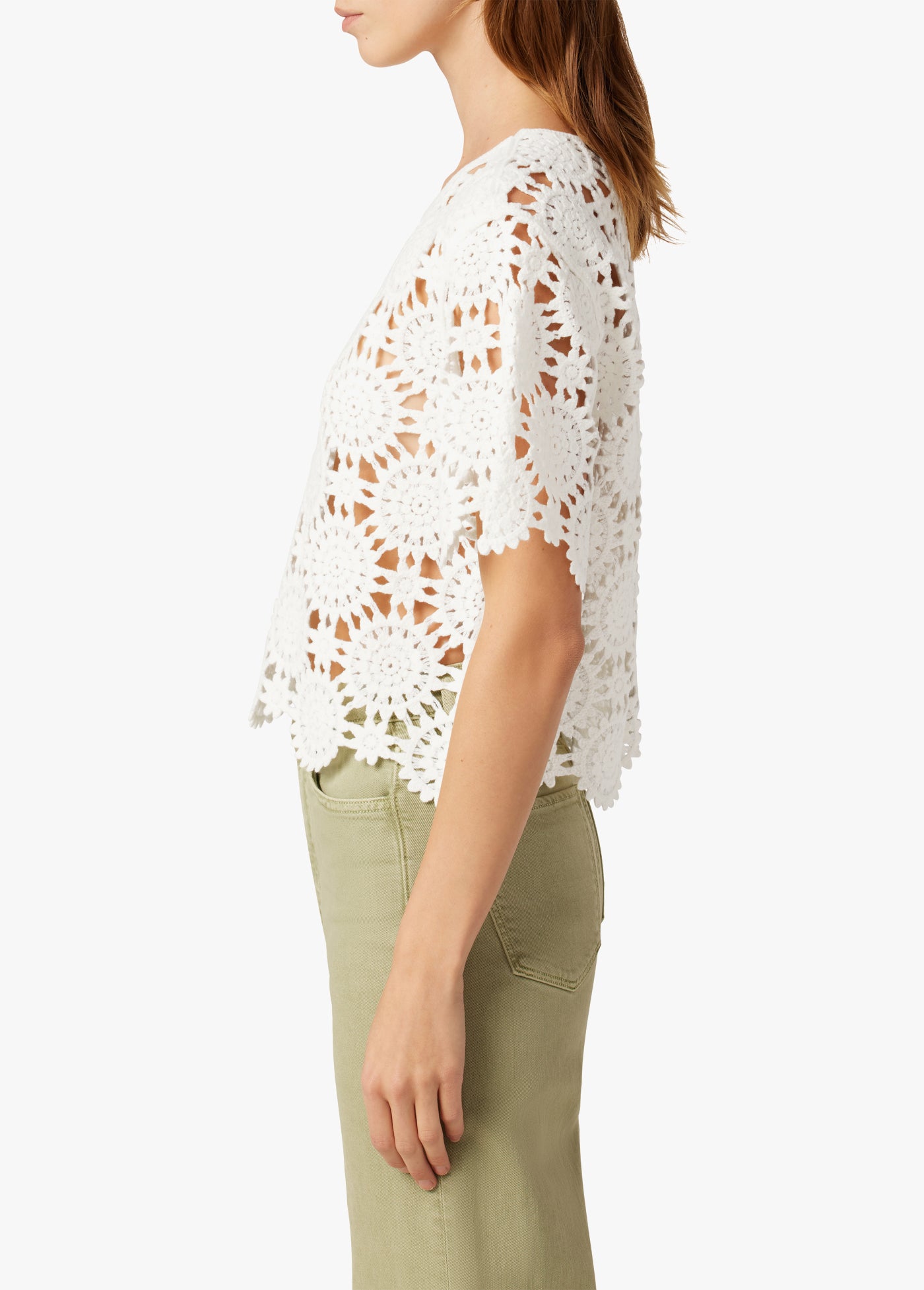 THE INDIA CROCHET SHORT SLEEVE SWEATER – Joe's® Jeans