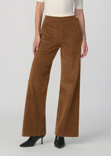 THE CORDUROY SIDE ZIP WIDE LEG
