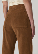 THE CORDUROY SIDE ZIP WIDE LEG