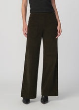 THE CORDUROY SIDE ZIP WIDE LEG