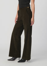 THE CORDUROY SIDE ZIP WIDE LEG