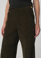THE CORDUROY SIDE ZIP WIDE LEG