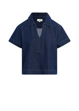 THE LILLIAN DENIM POPOVER SHIRT
