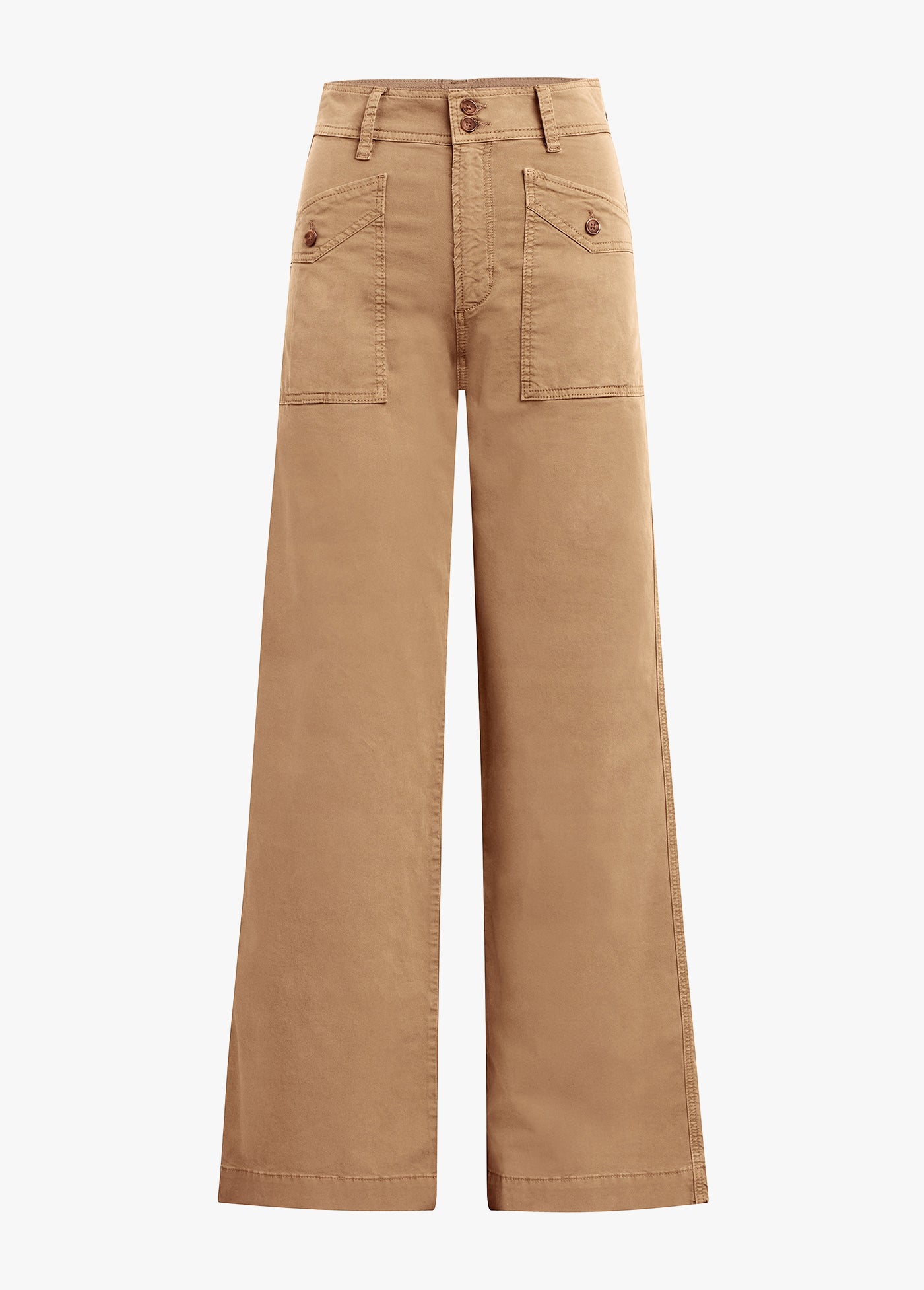 Pantalon Cargo En Cuir Miel - Marque Rétrofête - Taille M - Coupe Baggy Pour Femme