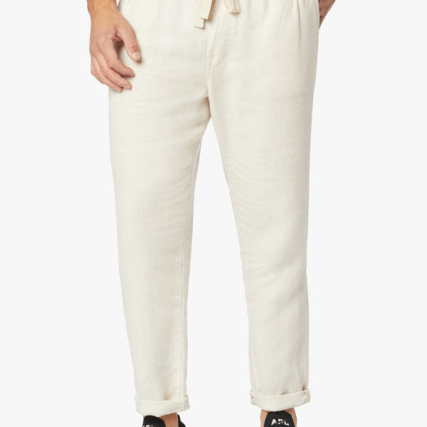 JM Collection Plus Size Gauze Drawstring Pants Bright White