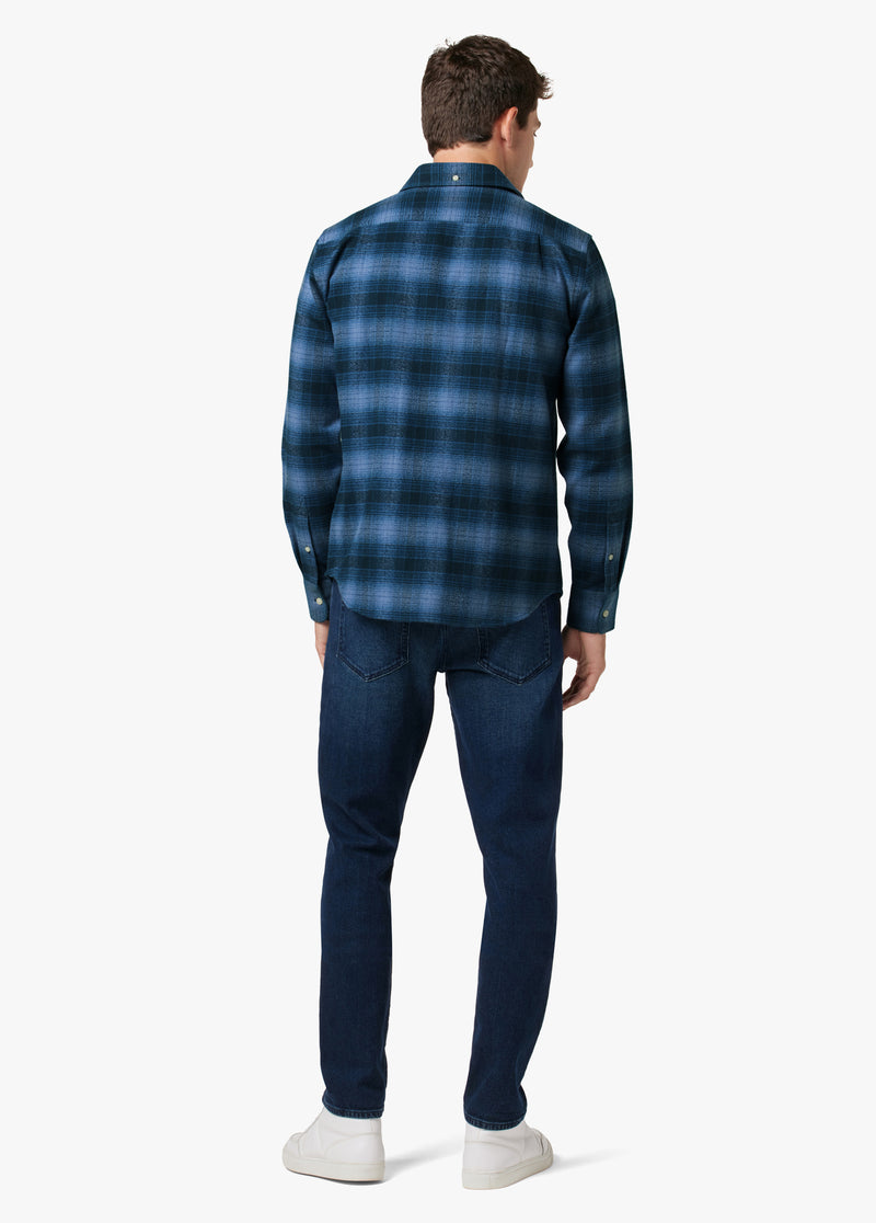 Simms Gallatin Flannel Long Sleeve Shirt Slate Ombre Plaid / M
